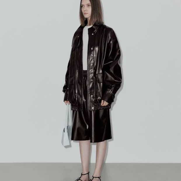 로우클래식 다크브라운 레더 자켓