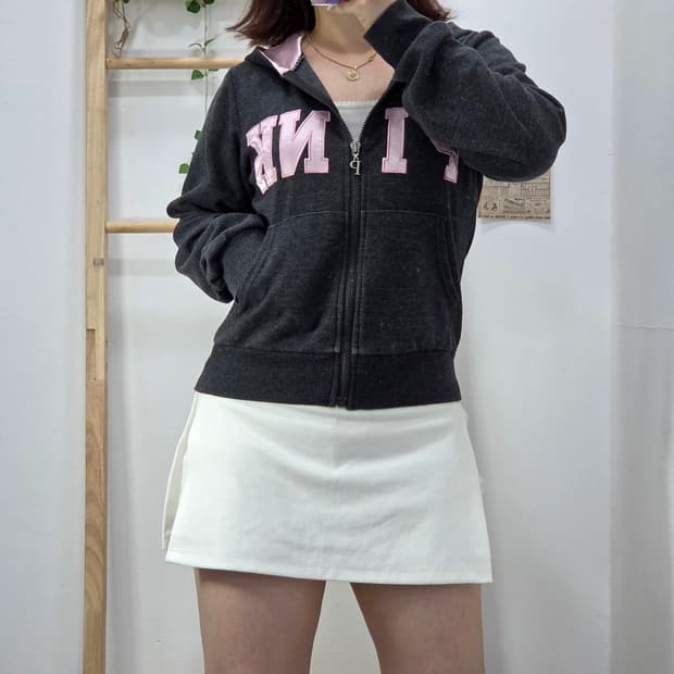 [프립]F/y2k pink 보세 핑크 후드집업