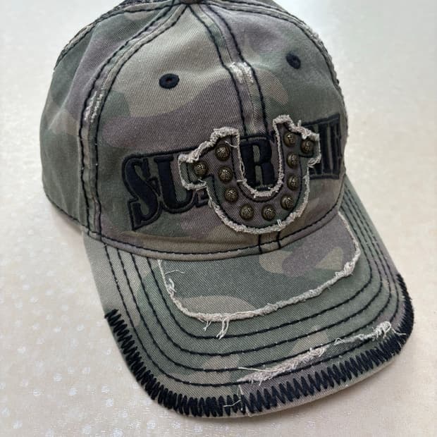 슈프림 x 트루릴리전 메쉬 백 6-패널 올리브 카모 - 25FW