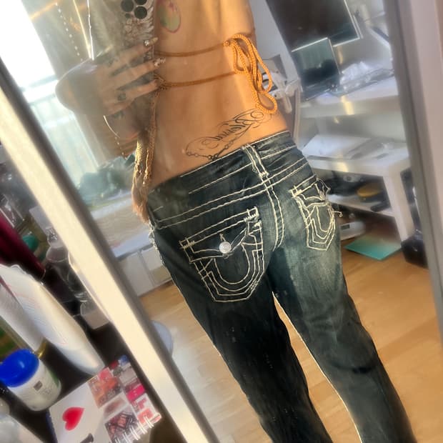 True religion 빈티지 로우라이즈 데님 28