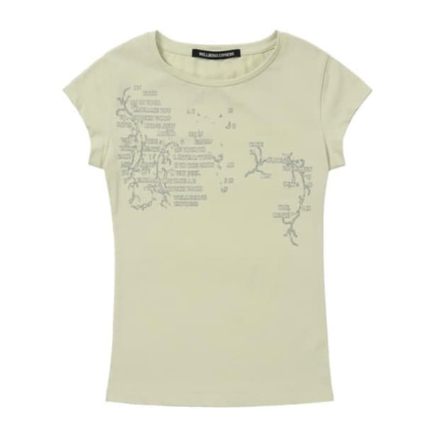 웰빙익스프레스 Message Vine Half Sleeve Mint m