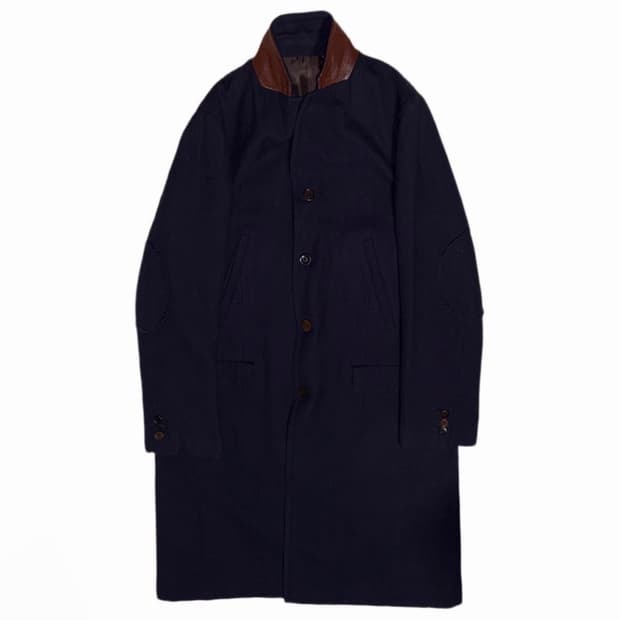 AW16 UNDERCOVER Shrink Wool Long Jacket