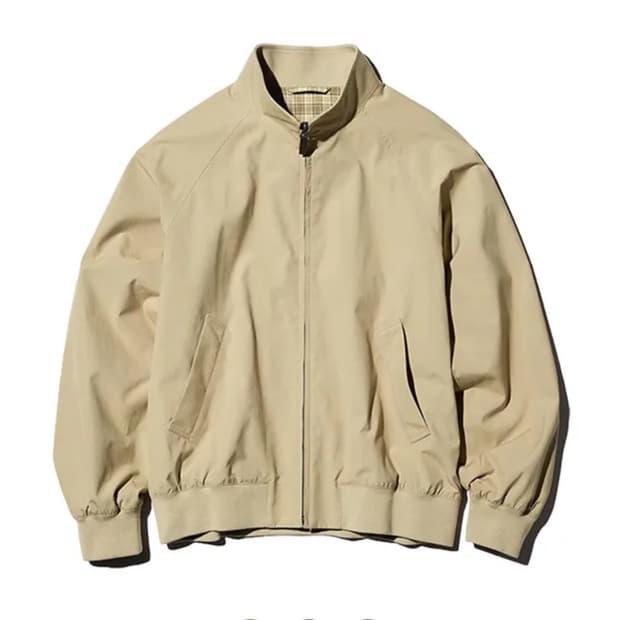 유니클로 해링턴 자켓 베이지