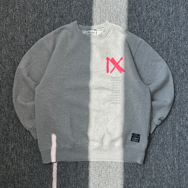 시티그마X허클베리피 분신 굿즈 그레이 맨투맨