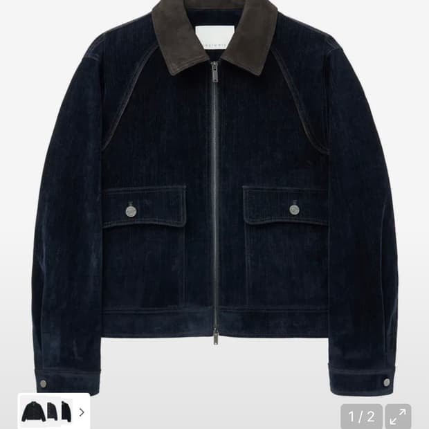 언지미크 벨벳 데님 자켓 SUEDE COLLAR VELVET DENIM