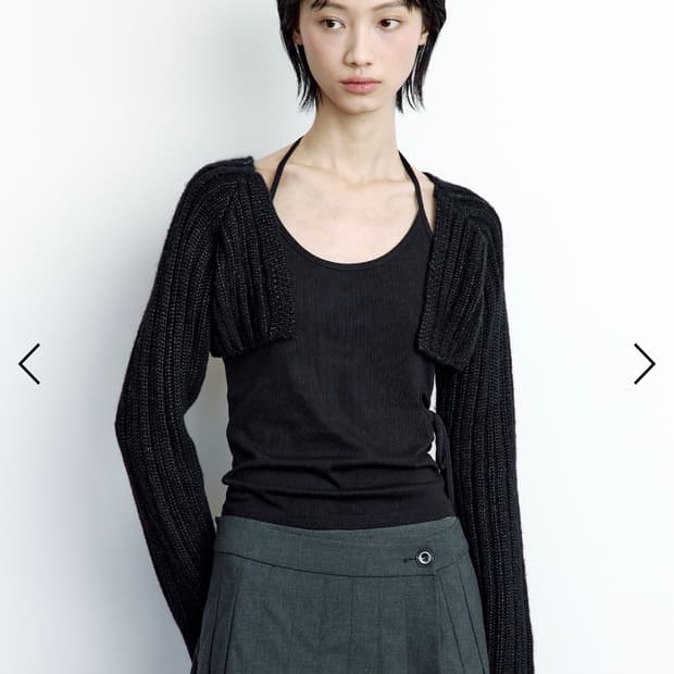 러프넥 멜로우 울 볼레로