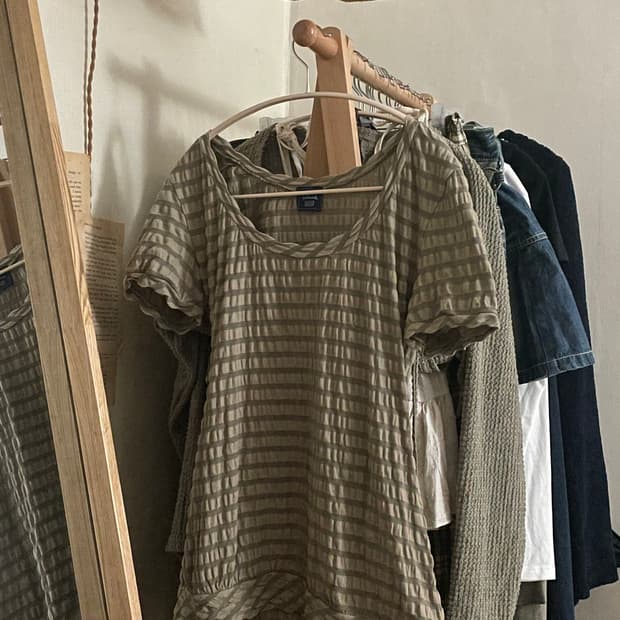 shop 5o2 빈티지 모리페어리 반팔탑