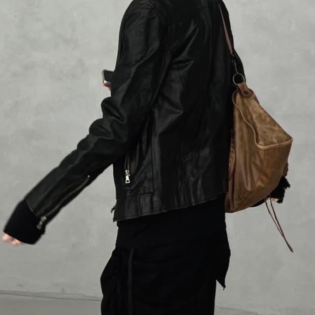 발망 레더 가죽 자켓 (빈티지)