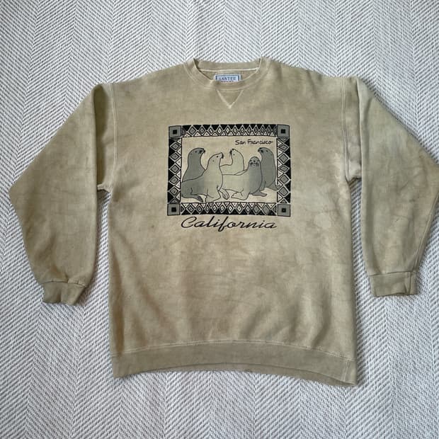 90s usa 샌티 헤비웨이트 샌프란시스코 스웻셔츠