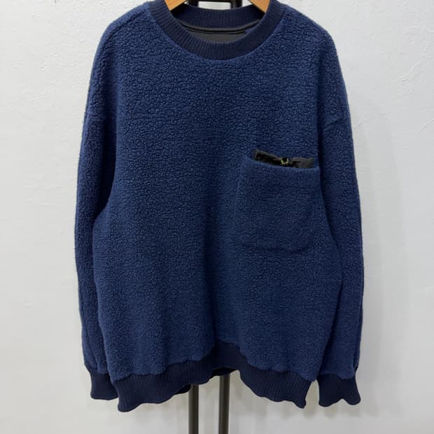 정품) 타임옴므 20ss 플리스 포켓 맨투맨 100