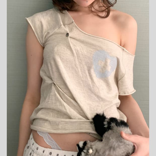 구해요 / 샵페어리 버튼 셔츠