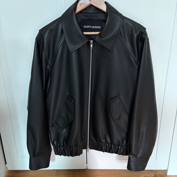 [M] 도프제이슨 레더 보머자켓 