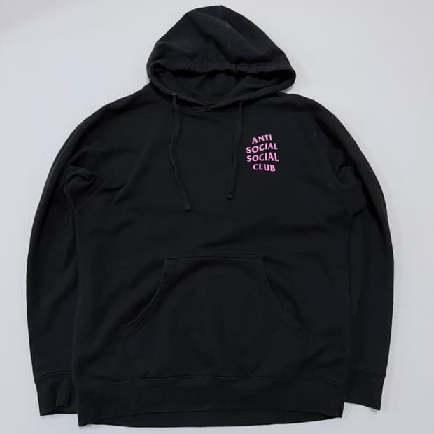 안티소셜소셜클럽 빅로고 후드티 L