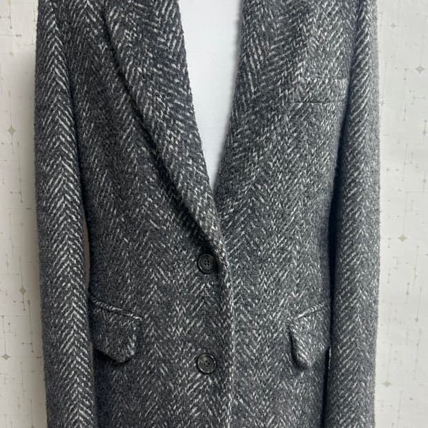 미샤 헤링본 자켓 그레이 색상 -미착용새상품-