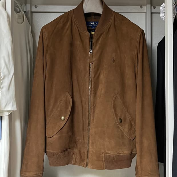 폴로 랄프로렌 스웨이드 플라이트 재킷