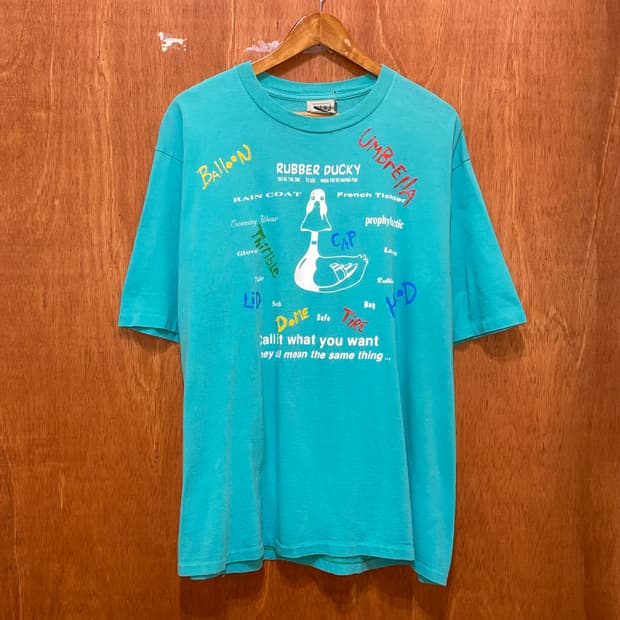 (XL) 90s 싱글스티치 빈티지 프린팅 반팔티