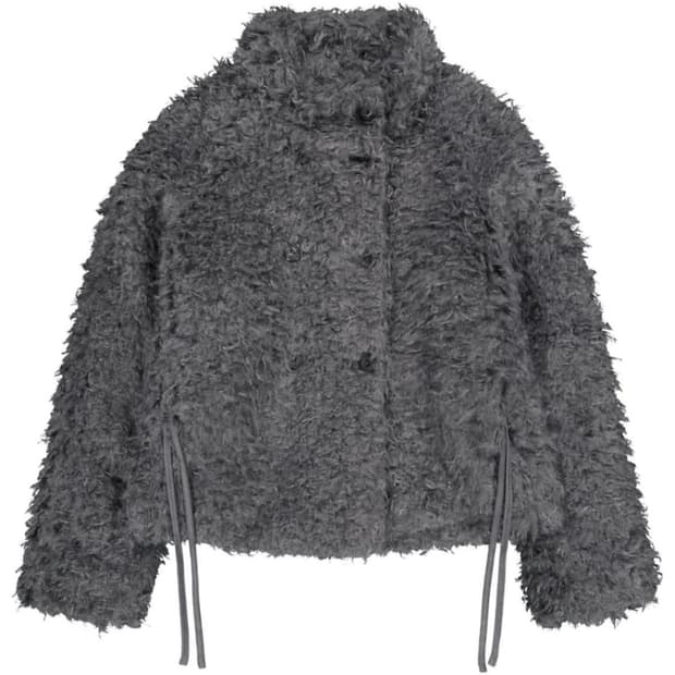 코이세이오 퍼자켓 다크그레이