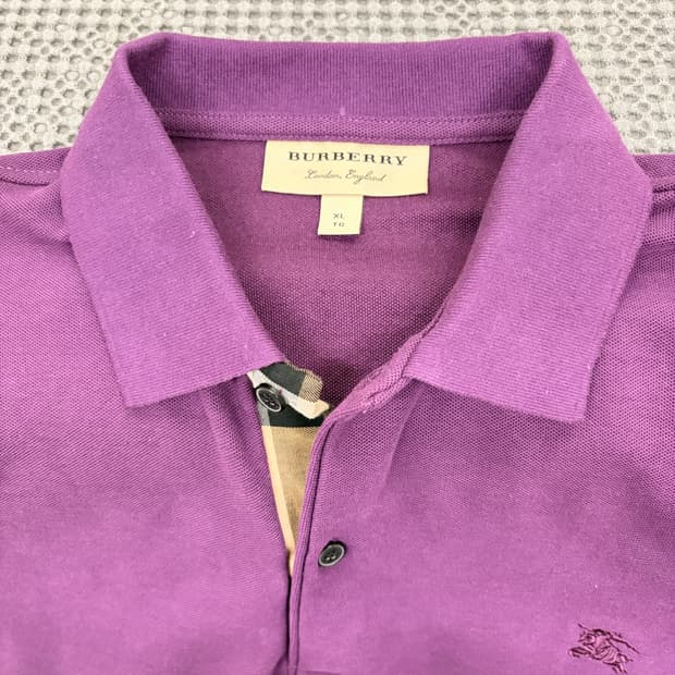 버버리 긴팔 폴로셔츠 (105)