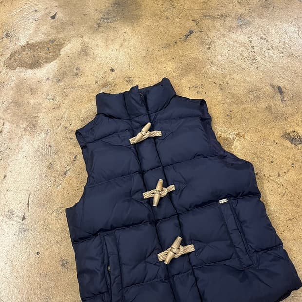 폴로 데님앤서플라이 네이비 더플 떡볶이 패딩 조끼 