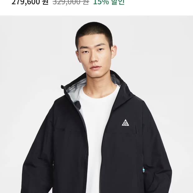 새상품,택O) 나이키 acg 모르포 바람막이 L