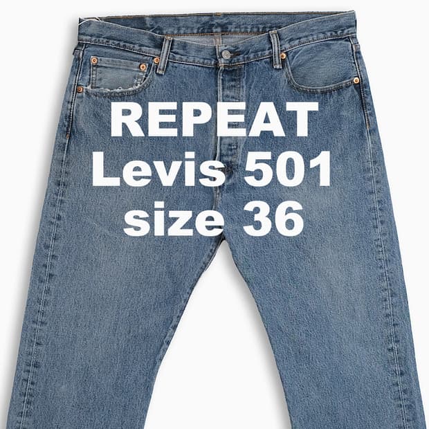 빈티지 리바이스 501 중청 36 인치 LV50136530