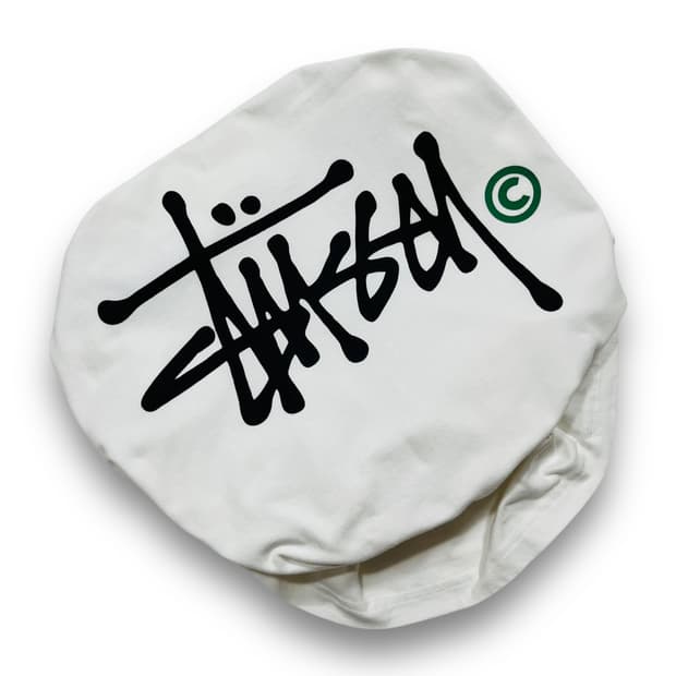 스투시 베이직 빅 로고 화이트 반팔 티셔츠 (L)