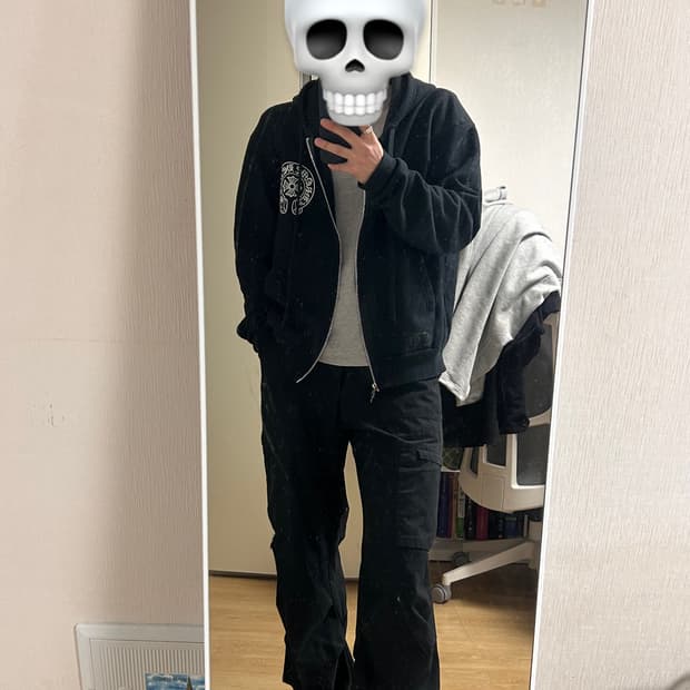 해칭룸 카고 바지 블랙 2