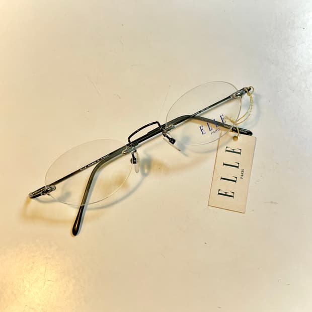 엘르 빈티지 무테 안경