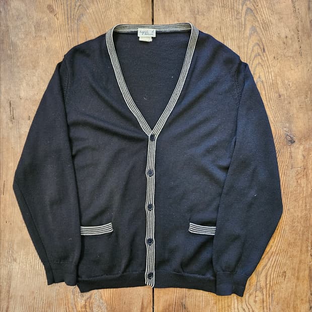 80s 빈티지 아니에스비 울 가디건