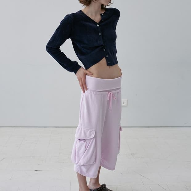 s/e/o 에스이오 FOLDOVER WAIST CARGO SHORTS