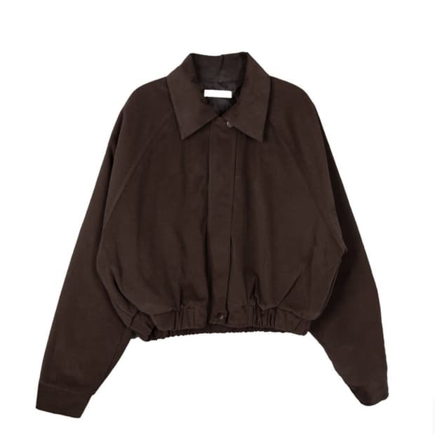 릿킴 크롭 브라운 블루종