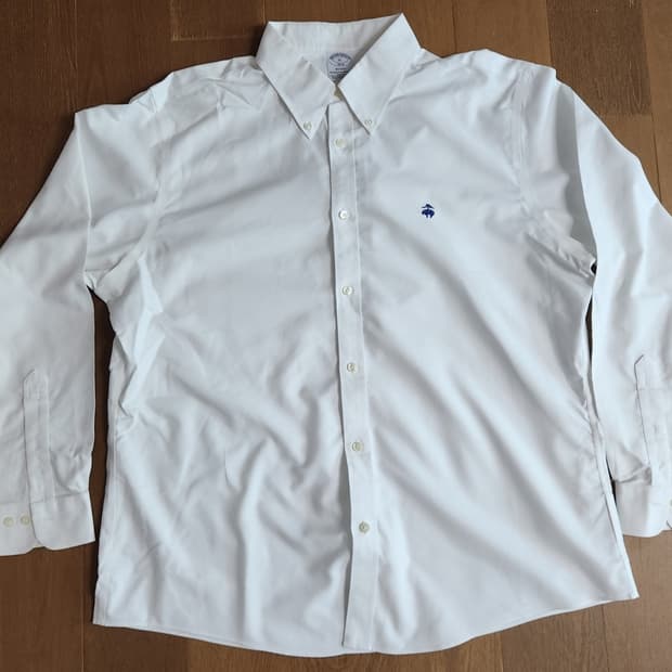 브룩스브라더스 리젠트핏 화이트 옥스포드셔츠(XL, 새상품)