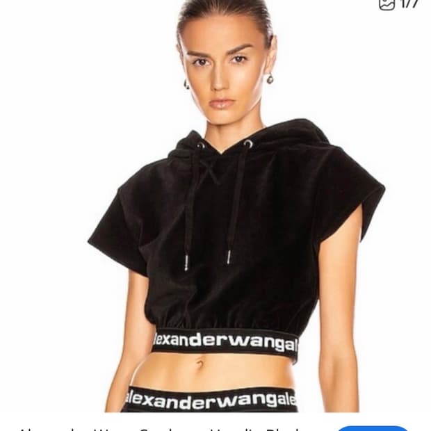 알렉산더왕 크롭탑 후디 S