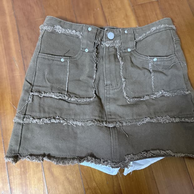 웨스턴 y2k 카우걸 무드 미니스커트