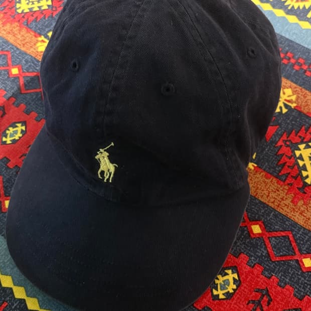 폴로 랄프로렌 포니 볼캡 (네이비,연노랑)
