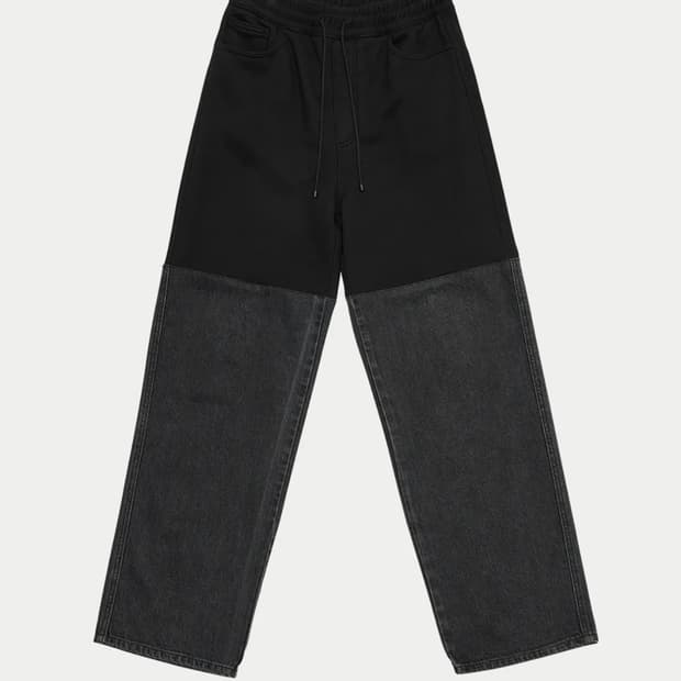 아모멘토 / DRAWSTRING DENIM PANTS