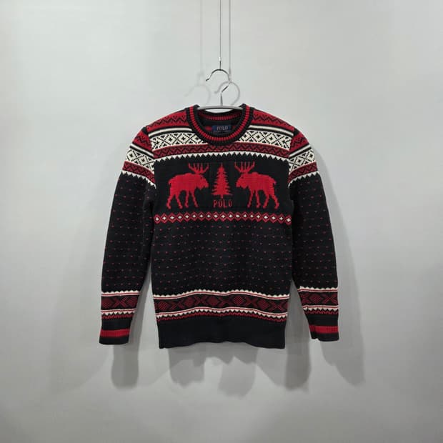 폴로랄프로렌 키즈 노르딕 패턴 니트 M/10/12