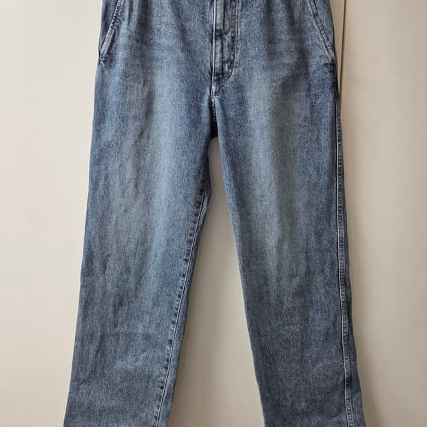 포터리 와이드데님  블루 그레이 1사이즈