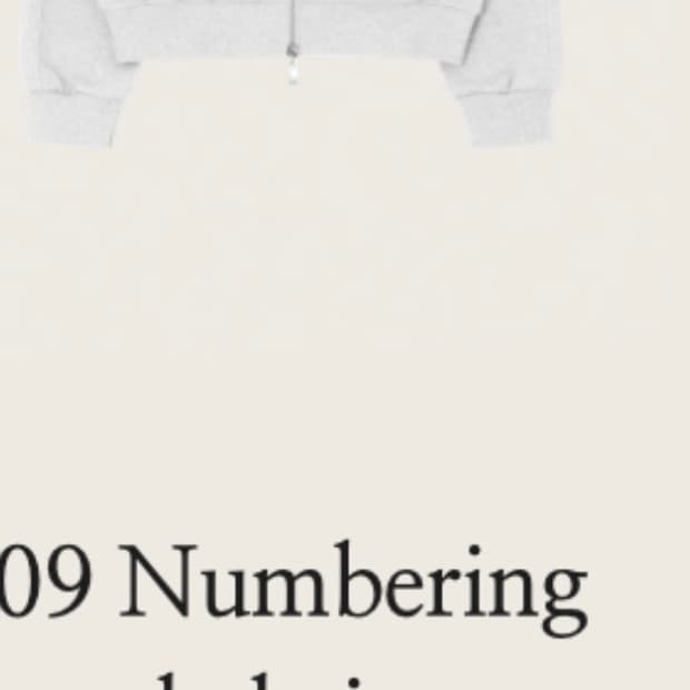 클리시어 넘버링 후드 집업 구해요