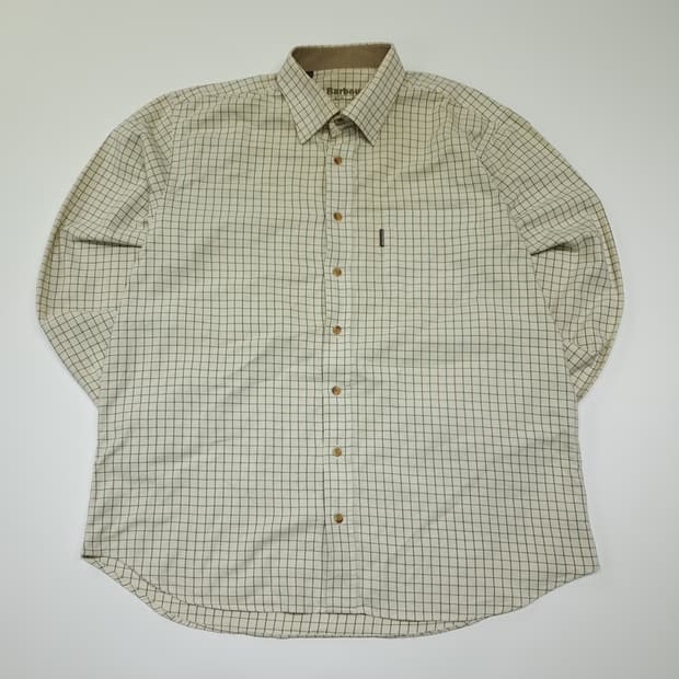 CK012 L 바버 00s 클래식 스몰체크 셔츠 남방