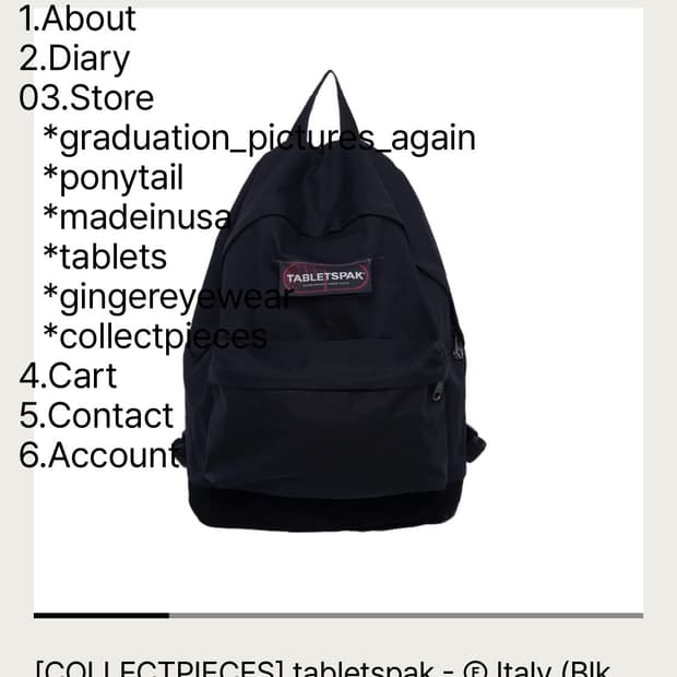 (삽니당) 컬렉트 피시스 x 테프 스토어즈 태블릿팩 블랙