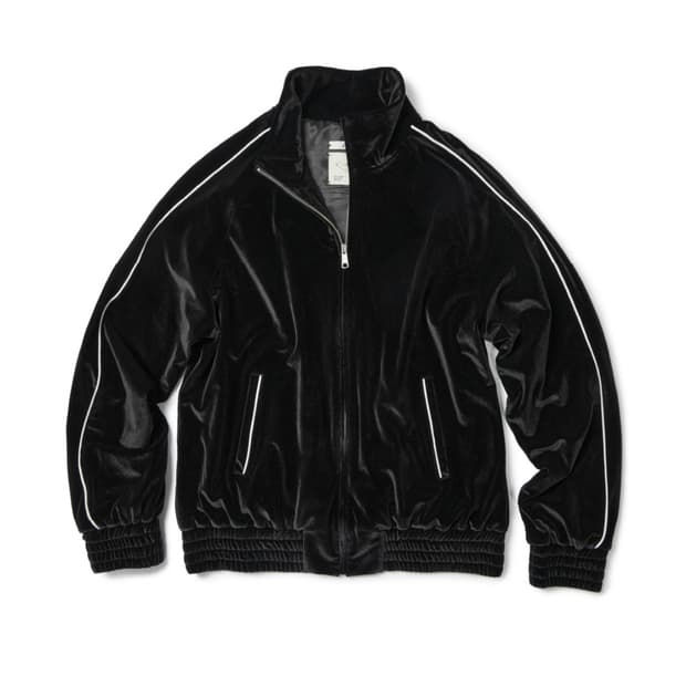 etce velvet track jacket (black) m사이즈