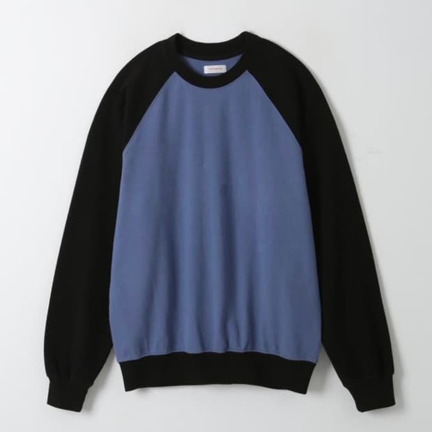Lightweight Raglan Crewneck Blue 1