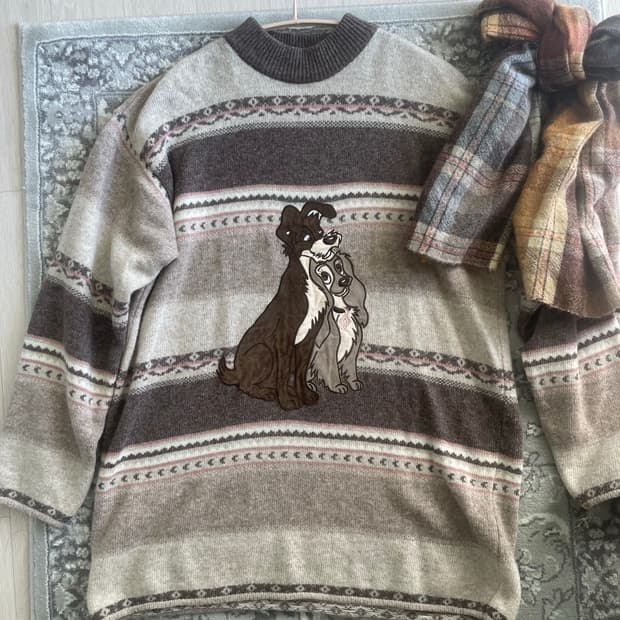 모리걸 빈티지 램스울 강아지 울니트🐶🤍