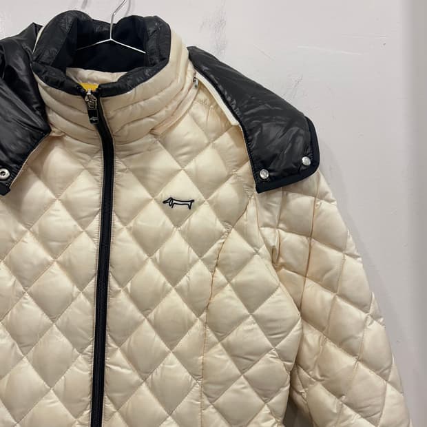 루이까스텔 후드탈착 덕다운 후드 퀼팅자켓