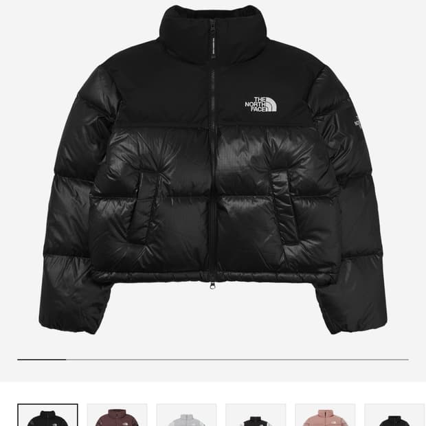 노스페이스 화이트라벨 노벨티 눕시 다운 자켓 블랙