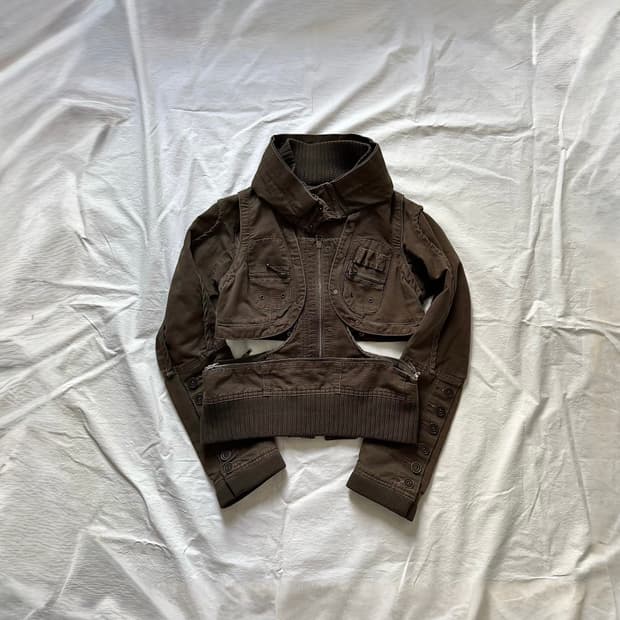 transform high neck antique jacket