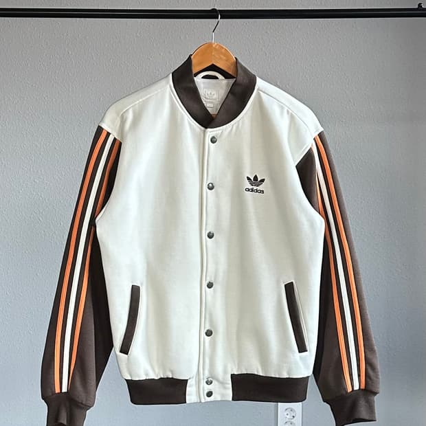 [L]아디다스 오리지널 브라운 코튼 바시티 자켓