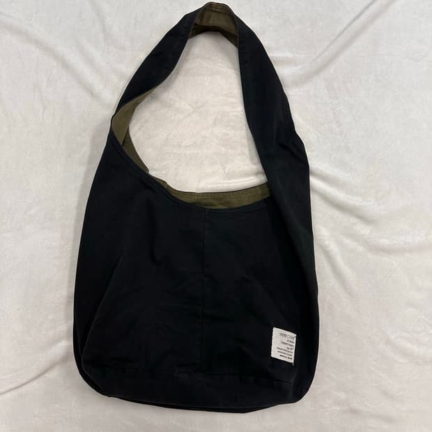 (OS)언더커버 98SS 리버시블 코튼 호보백 블랙카키