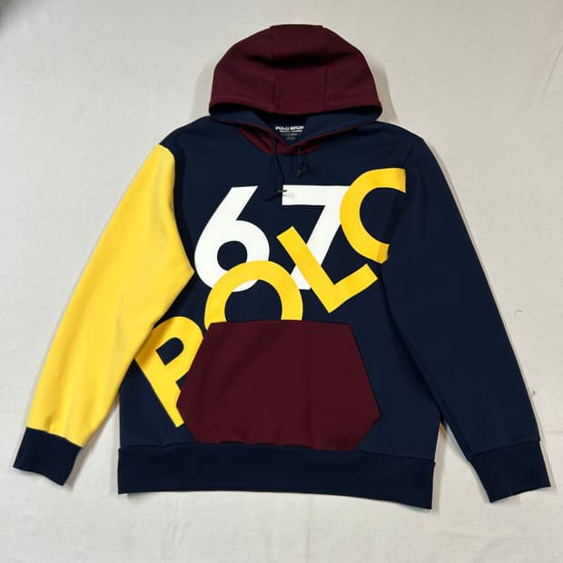 L) 폴로 스포츠 그래픽 컬러블록 후드티